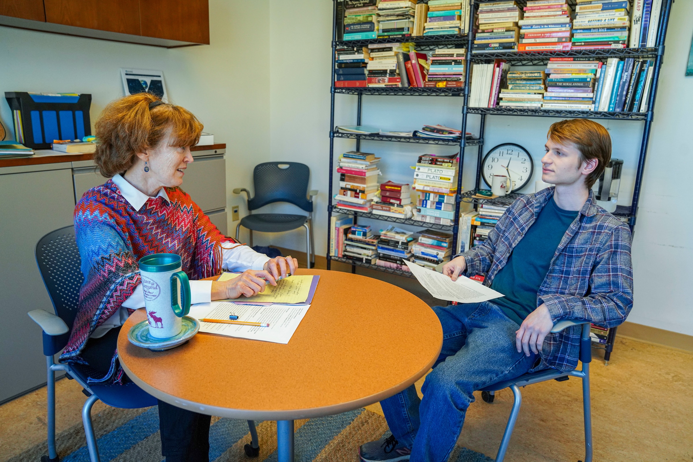 Student meeting with an advisor